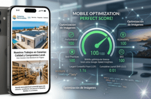 Infografía profesional de digitalizar mi negocio en Canarias y optimización web móvil